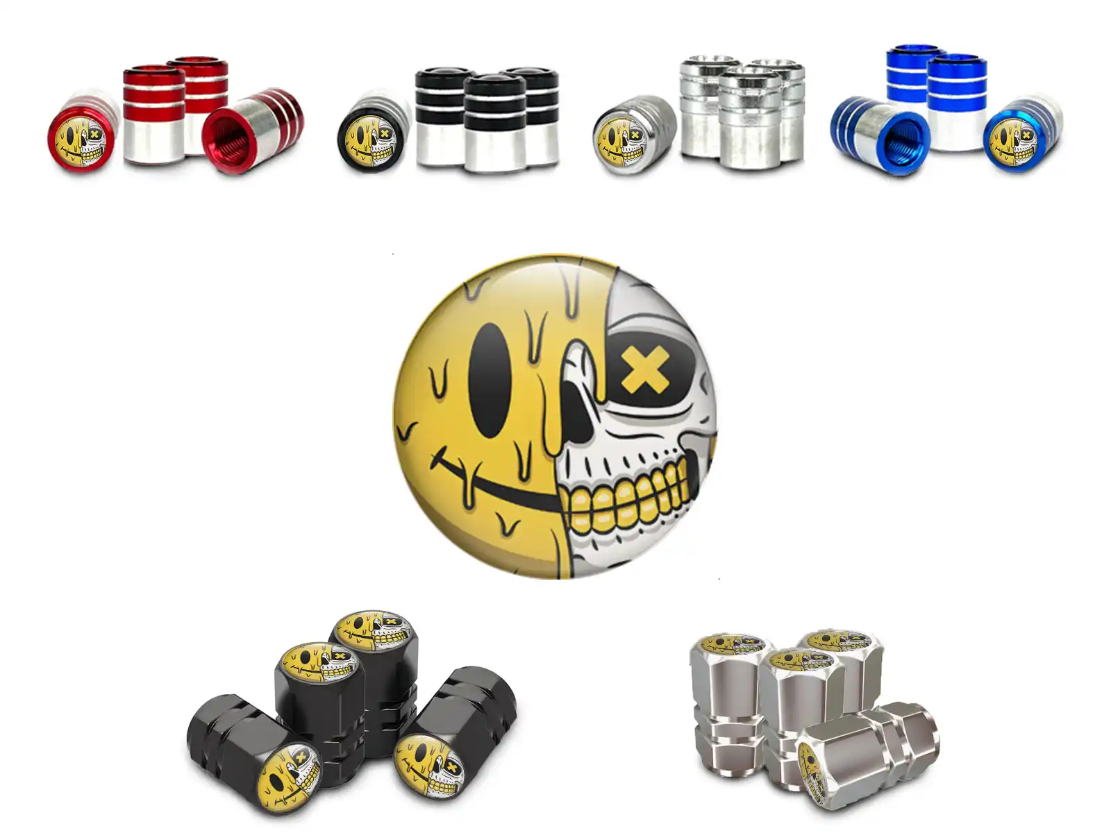 Rims Valve Caps for Motorcycles Luxury Look